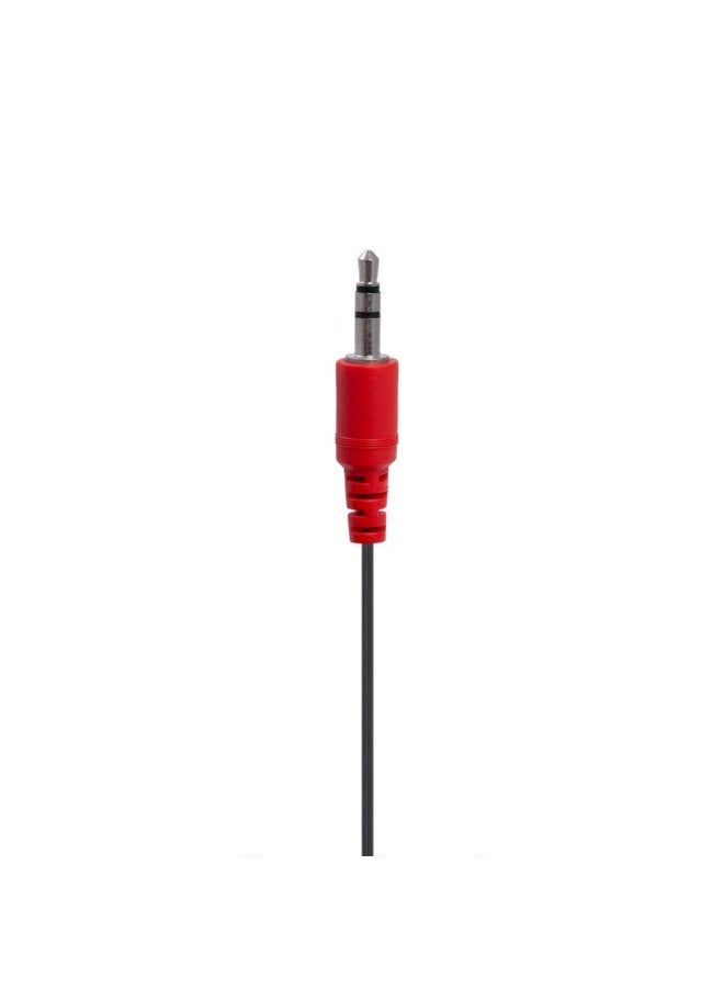 2B Converter audio from smart phone 3.5 mm socket Female to two socket PC (Mic + Headphone) Male - CV498 - Black - Image 3